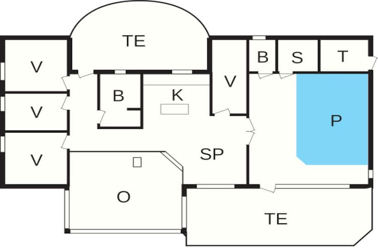 12 persoons vakantie huis in Hjørring-Plattegrond