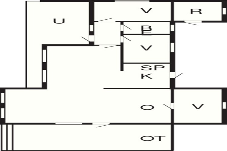 6 persoons vakantie huis in Sjællands Odde-Plattegrond