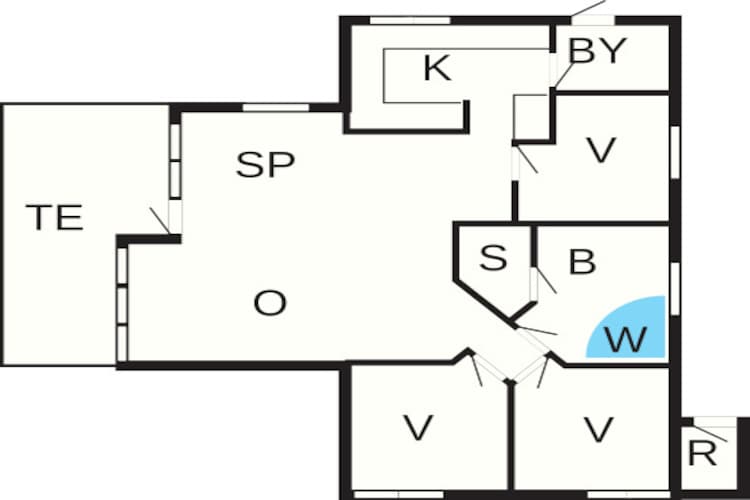Luxe spa-retraite van Skaven - Plattegrond