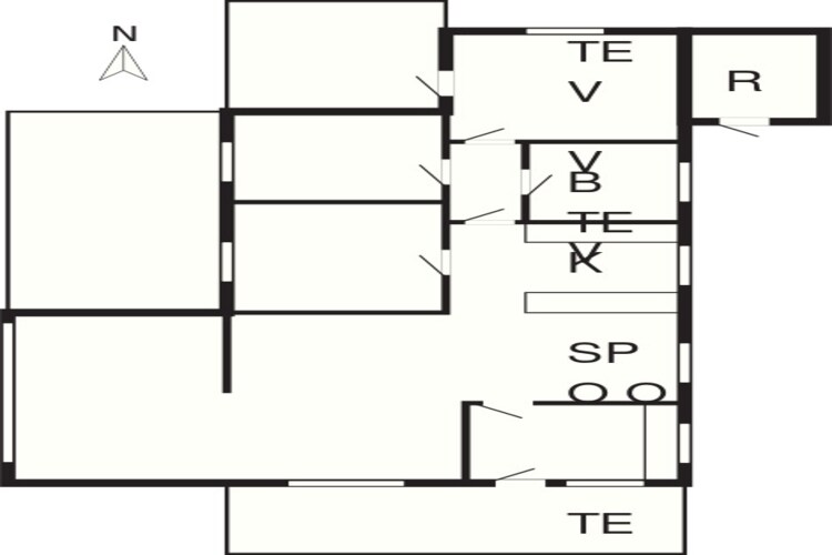 8 persoons vakantie huis in Blokhus-Plattegrond