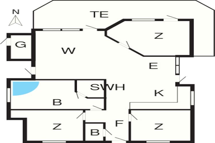 8 persoons vakantie huis in Ulfborg-Plattegrond