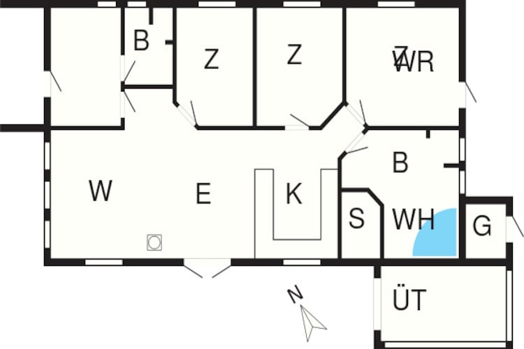 6 persoons vakantie huis in Hemmet-Plattegrond