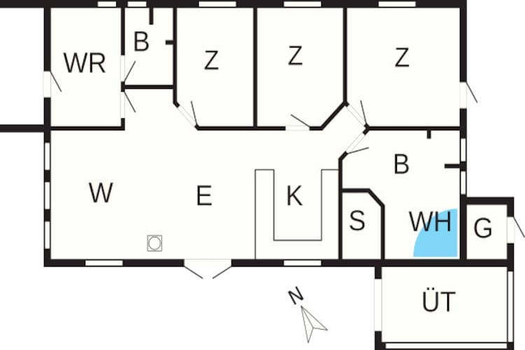 6 persoons vakantie huis in Hemmet-Plattegrond