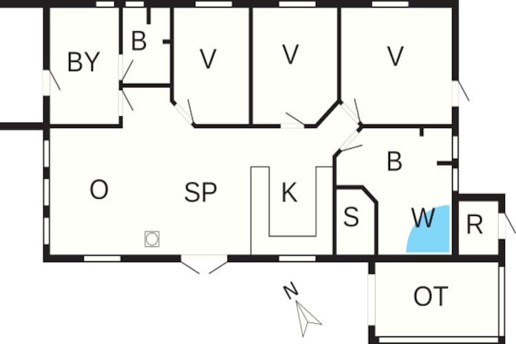 6 persoons vakantie huis in Hemmet - Plattegrond