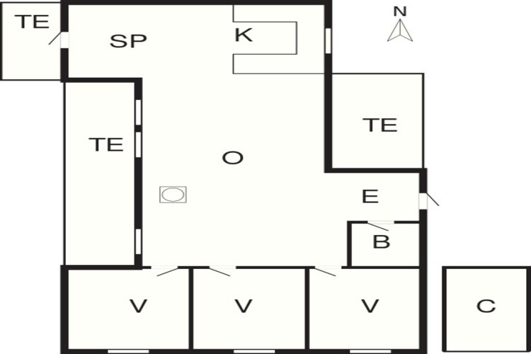 Sfeervol Noords huisje -- By Traum Ferienwohnungen-Plattegrond