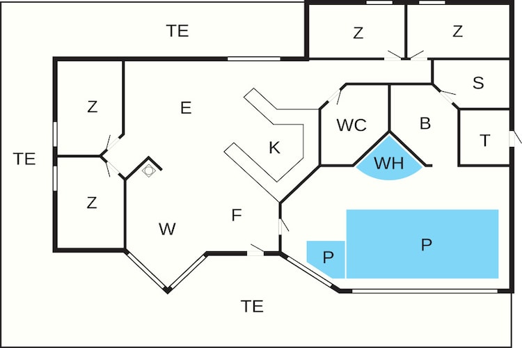 Luxe toevluchtsoord aan het bos - Plattegrond