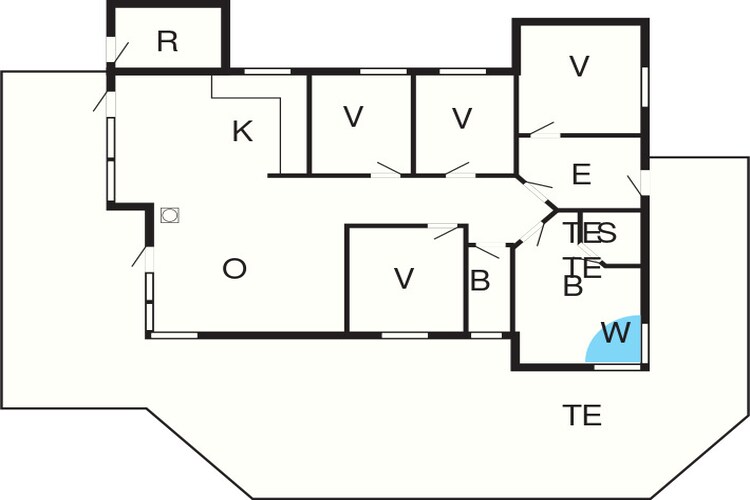 Luxe Eco Cottage in Klitmoller -- By Traum Ferienwohnungen-Plattegrond