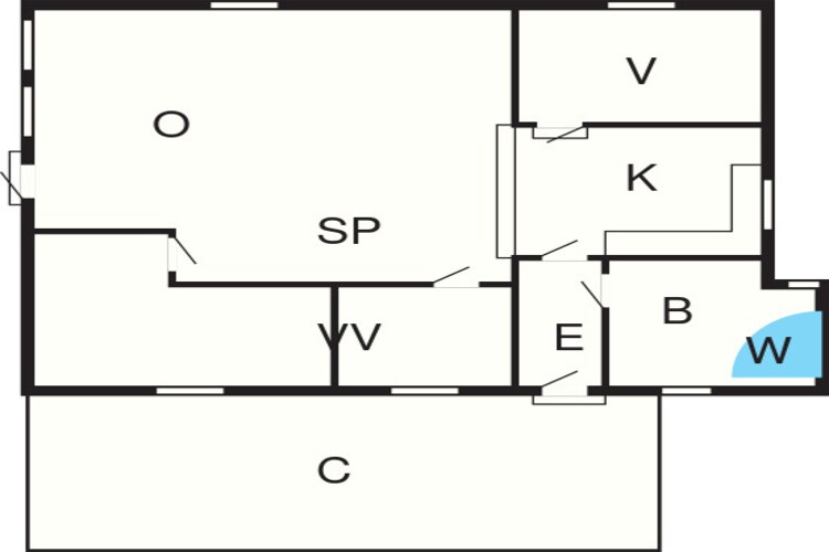 6 persoons vakantie huis in Harboøre-Plattegrond