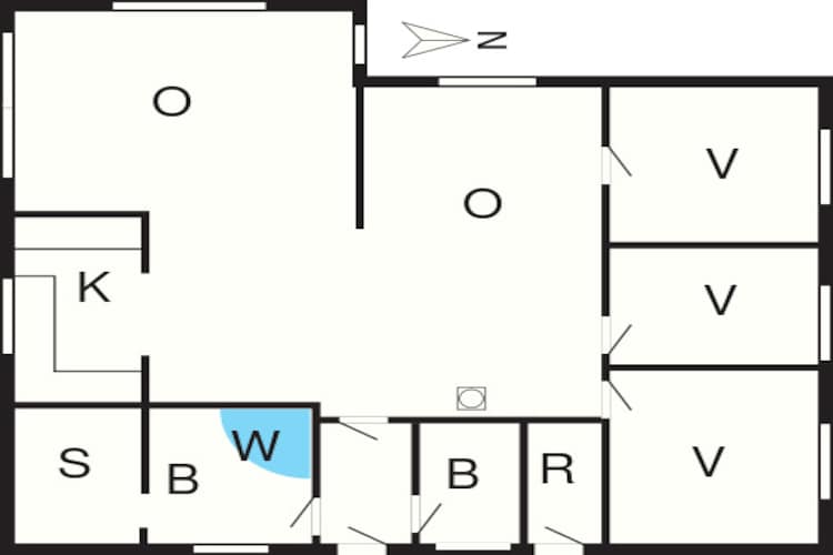 6 Personen Ferienhaus in Millinge-Grundriss