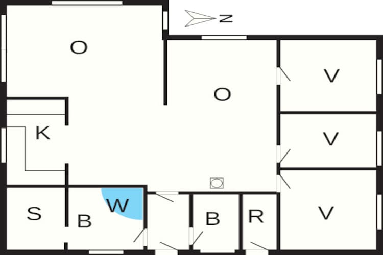6 persoons vakantie huis in Millinge-Plattegrond