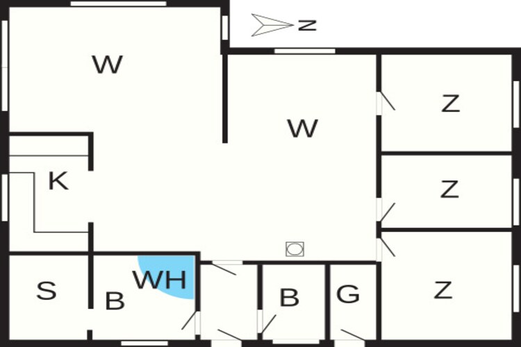 6 persoons vakantie huis in Millinge - Plattegrond