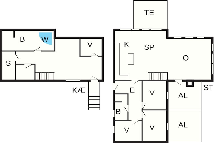 10 persoons vakantie huis in Roslev-Plattegrond