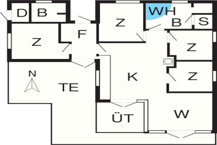8 persoons vakantie huis in Nysted-Plattegrond