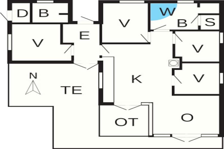8 persoons vakantie huis in Nysted-Plattegrond