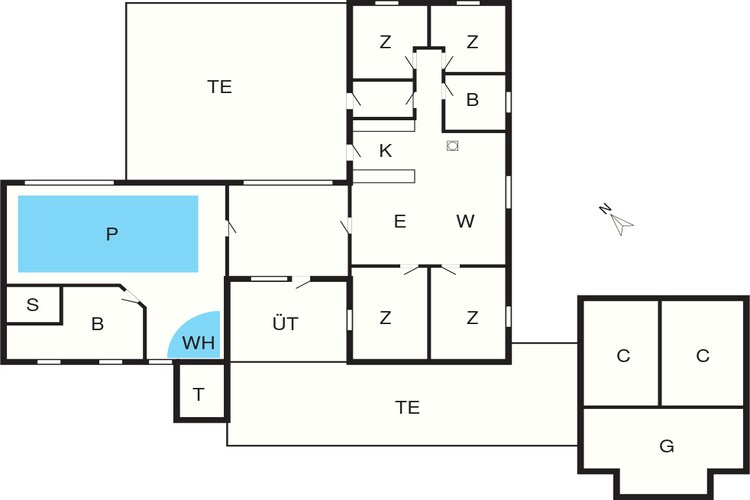 8 persoons vakantie huis in Ebeltoft-By Traum-Plattegrond