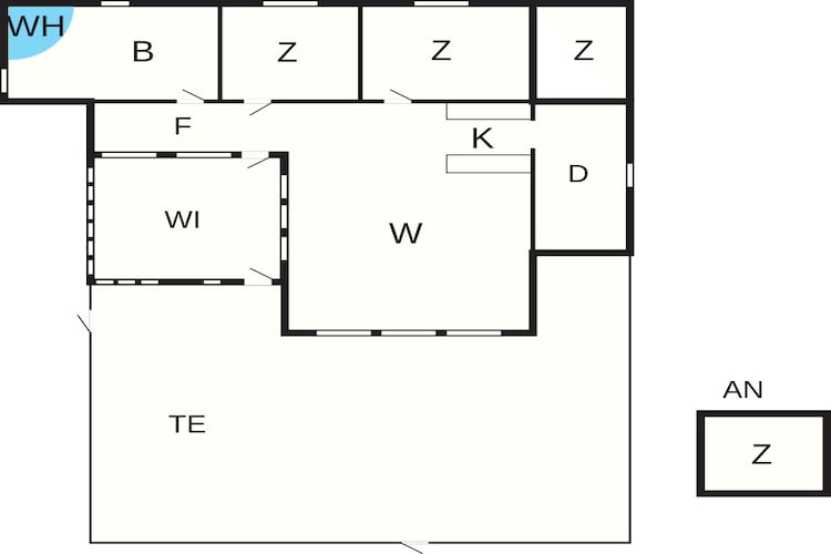 5 persoons vakantie huis in Hemmet-By Traum - Plattegrond