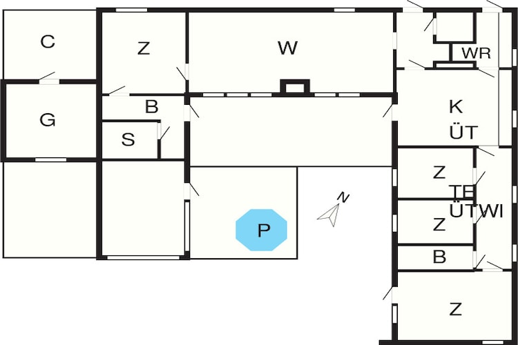 Maison de vacances pour 11 a SÖLVESBORG-By Traum-Plan d'étage