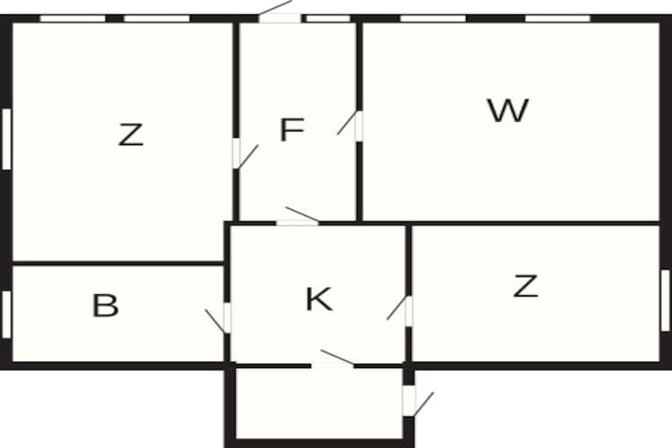 6 Personen Ferienhaus in lyngdal-By Traum - Grundriss
