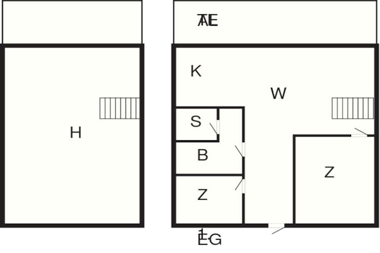 Maison de vacances pour 7 a SÄLEN-By Traum-Plan d'étage