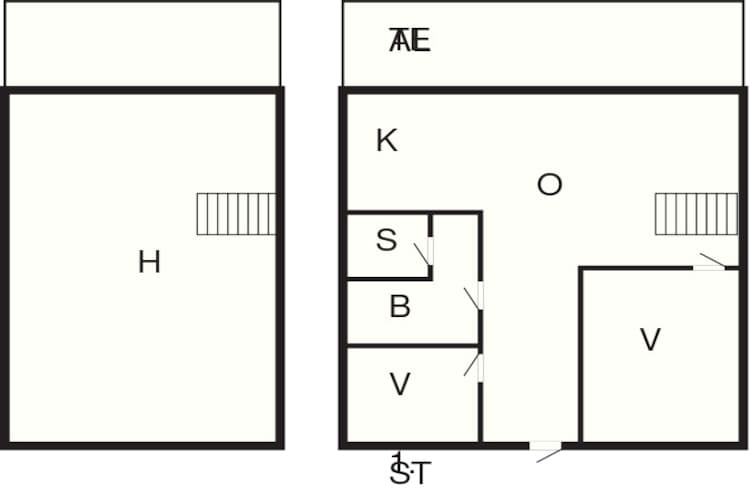 Maison de vacances pour 7 a SÄLEN-By Traum-Plan d'étage