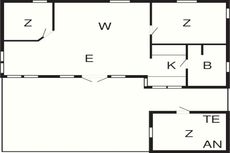 8 person holiday home in Gudhjem-Floor plan