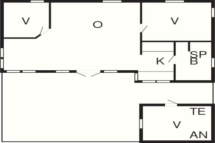 8 person holiday home in Gudhjem-Floor plan
