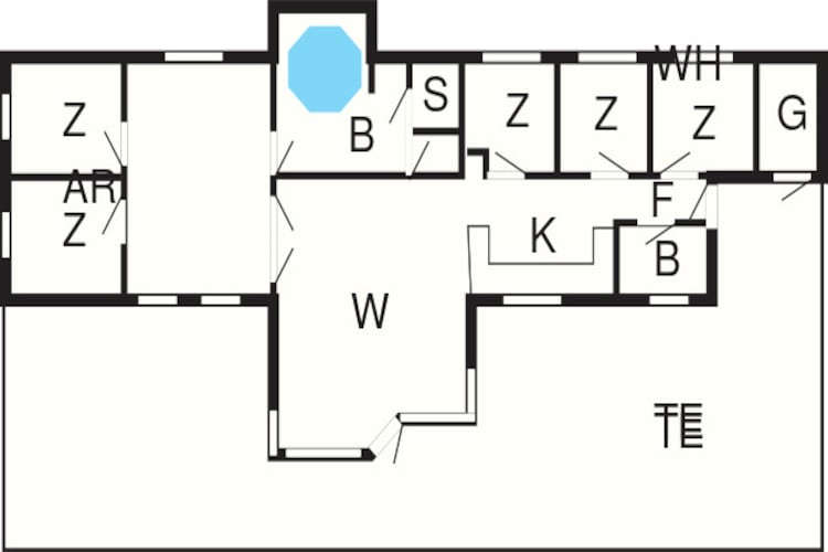 14 Personen Ferienhaus in Rødby-By Traum-Grundriss