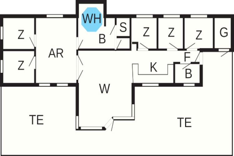 14 persoons vakantie huis in Rødby-By Traum-Plattegrond
