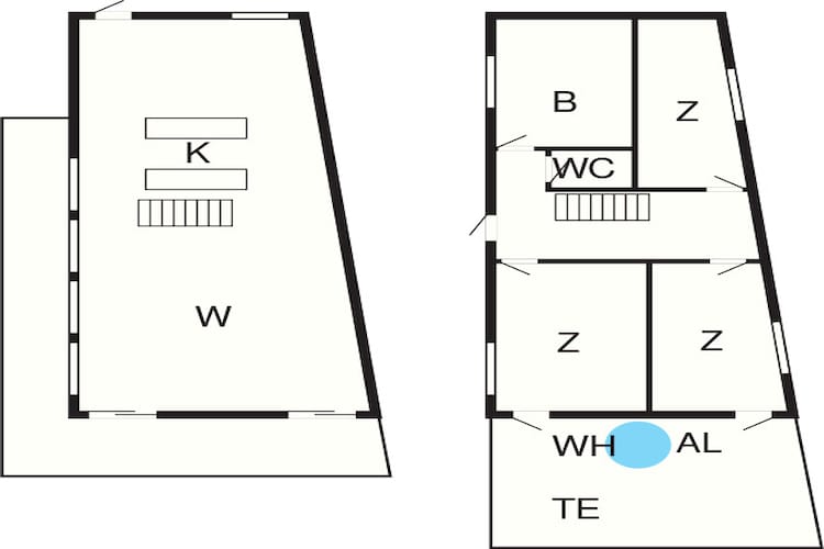 Maison de vacances pour 7 a Stege-By Traum - Plan