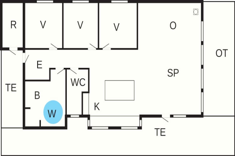 Modern Strandhuis -- By Traum Ferienwohnungen-Plattegrond