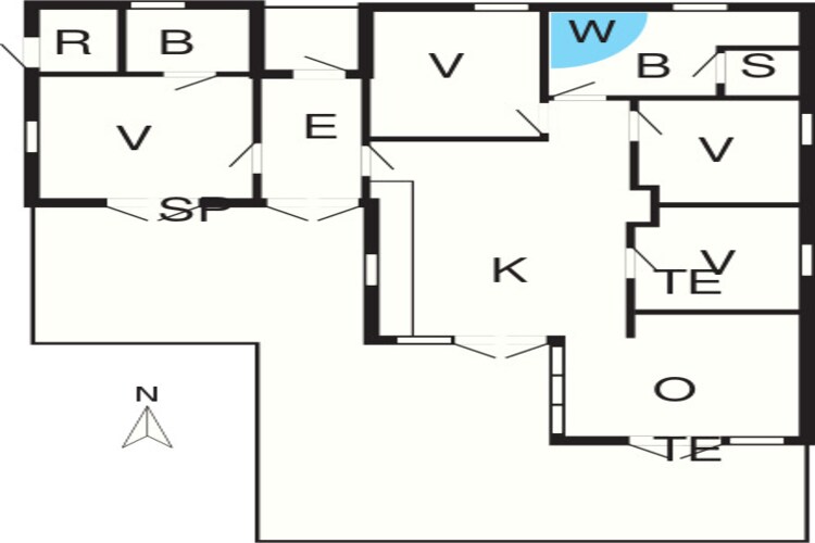 8 persoons vakantie huis in Nysted-By Traum-Plattegrond