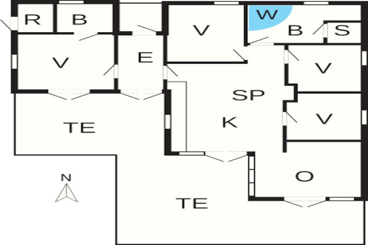 8 persoons vakantie huis in Nysted-By Traum-Plattegrond