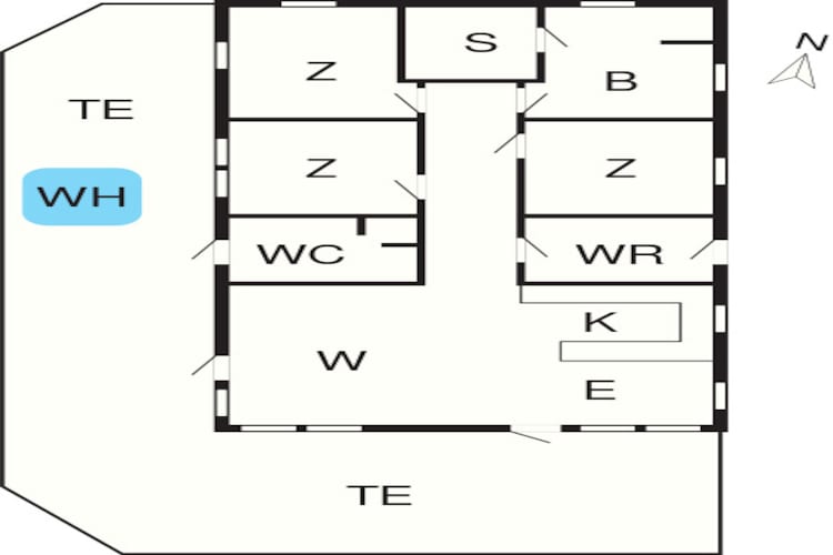 8 persoons vakantie huis in Læsø-By Traum-Plattegrond