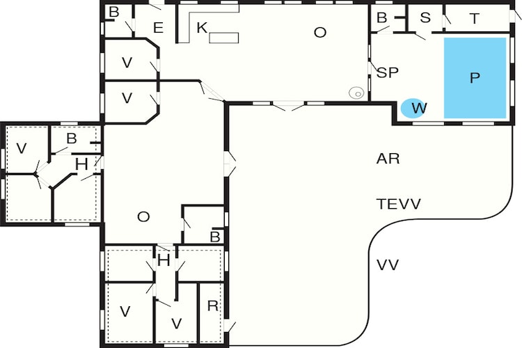22 person holiday home in Harboøre-Floor plan
