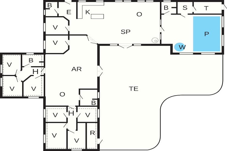 Luxe zwembad retraite bij zee -- By Traum Ferienwohnungen-Plattegrond