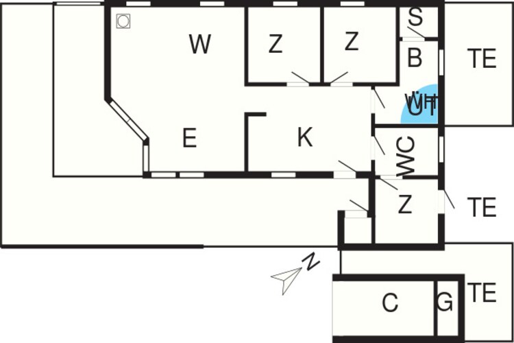 6 persoons vakantie huis in Ulfborg-Plattegrond