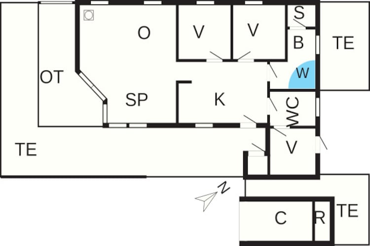 6 persoons vakantie huis in Ulfborg-Plattegrond