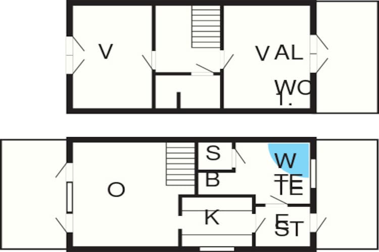 BLÅVANDHUS-Plattegrond