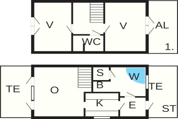 BLÅVANDHUS-Plattegrond