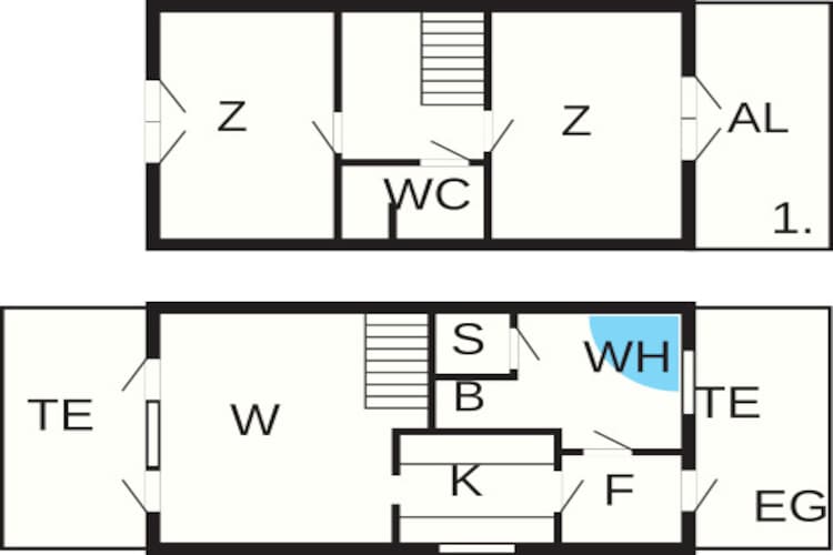 BLÅVANDHUS-Plattegrond