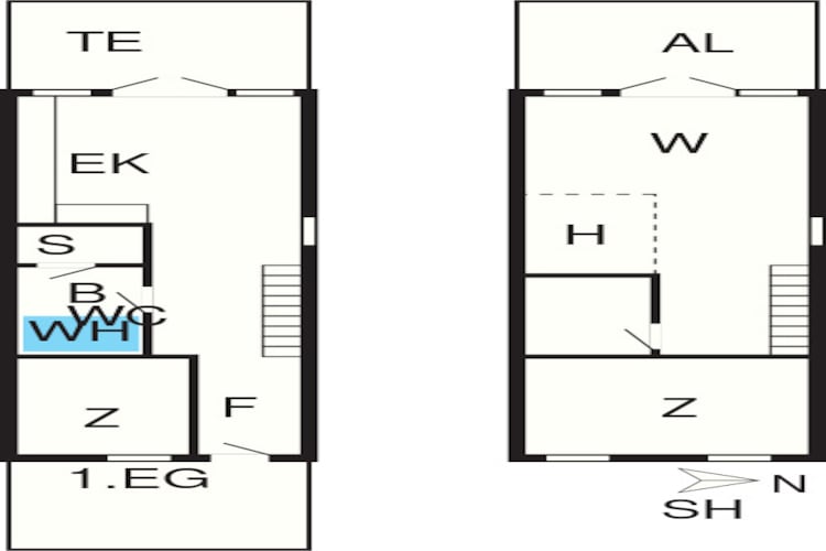 Maison de vacances pour 8 a Nykøbing Sj - Plan