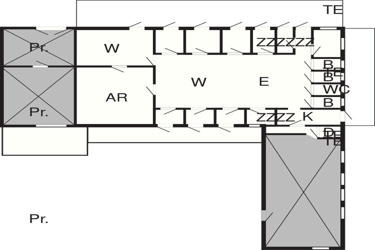 24 persoons vakantie huis in Løkken-By Traum-Plattegrond