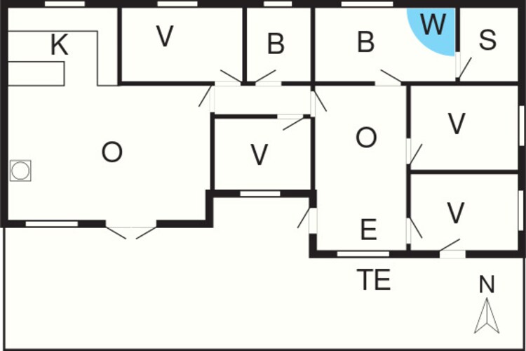 8 Personen Ferienhaus in Hejls-By Traum - Grundriss