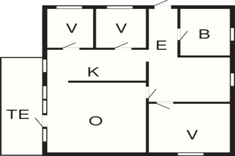 Rustige strand retraite -- By Traum Ferienwohnungen-Plattegrond
