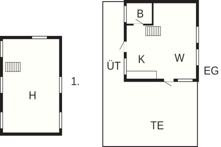 Maison de vacances pour 6 a Aakirkeby-By Traum - Plan