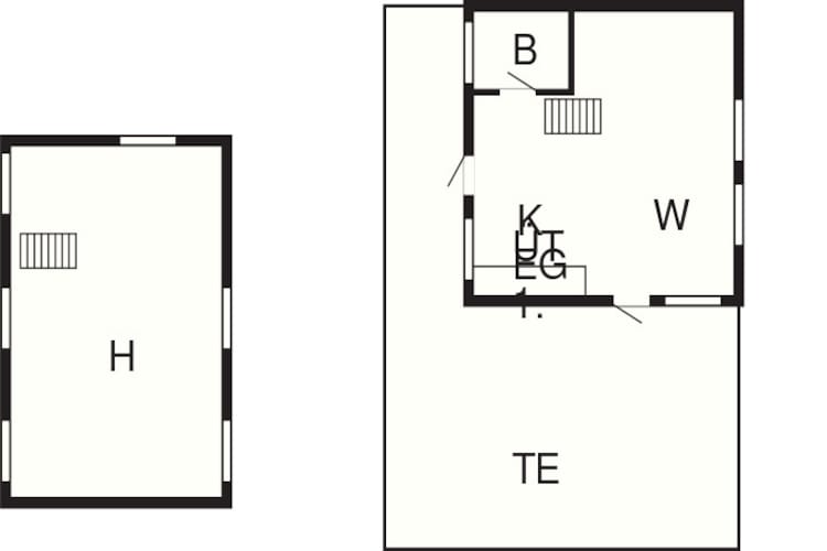 6 Personen Ferienhaus in Aakirkeby-By Traum - Grundriss