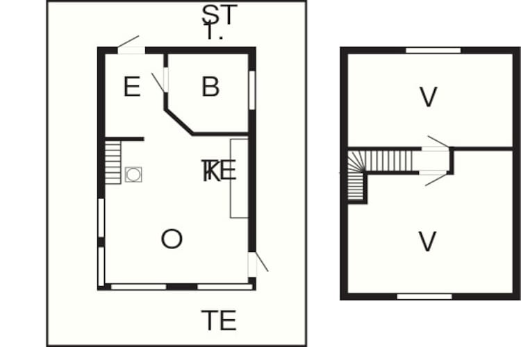 Maison de vacances pour 6 a Bøstad-By Traum-Plan d'étage