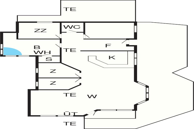 10 person holiday home in Blokhus-Floor plan
