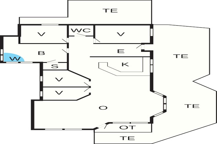 Luxe toevluchtsoord vlakbij het strand - Plattegrond