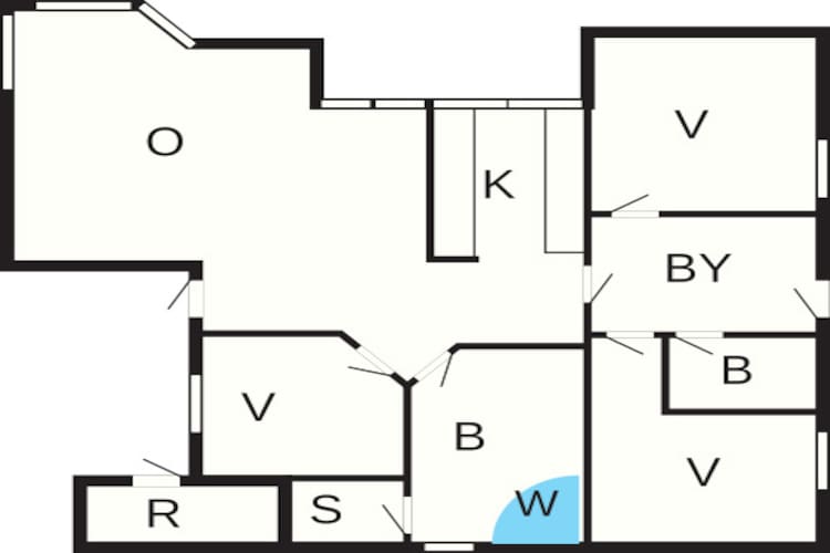 Gezinsuitje in Lodskovvad -- By Traum Ferienwohnungen-Plattegrond